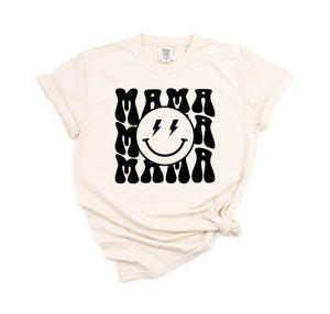 Retro Smiley Mama - Comfort Colors Adult Tee