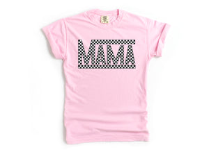 Checkered Mama - Comfort Colors Adult Tee