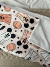 Ghost Mouse Minky Throw Blanket