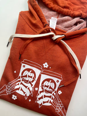 Skelly Spice - Burnt Orange Unisex French Terry Hoodie