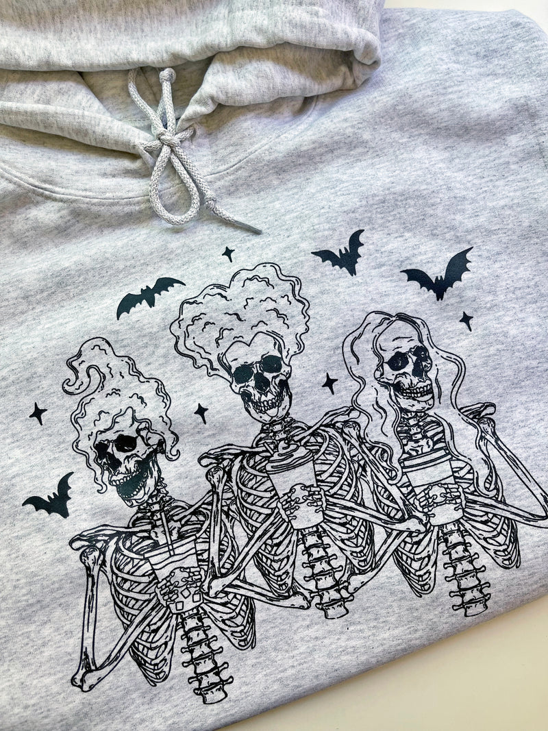 Skelly Witch Sisters - Ash Unisex Hoodie