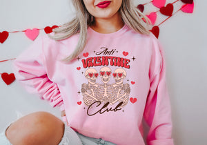 Anti Valentine Club - Unisex Adult Fleece Sweatshirt