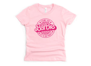 Pink Doll Party - Pink Adult or Youth tee