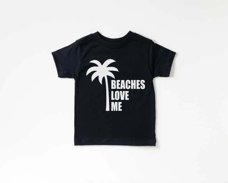 Beaches Love Me - Kids Tee | White design