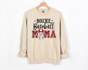 Boujee Baseball Mama - Unisex Fleece Pullover