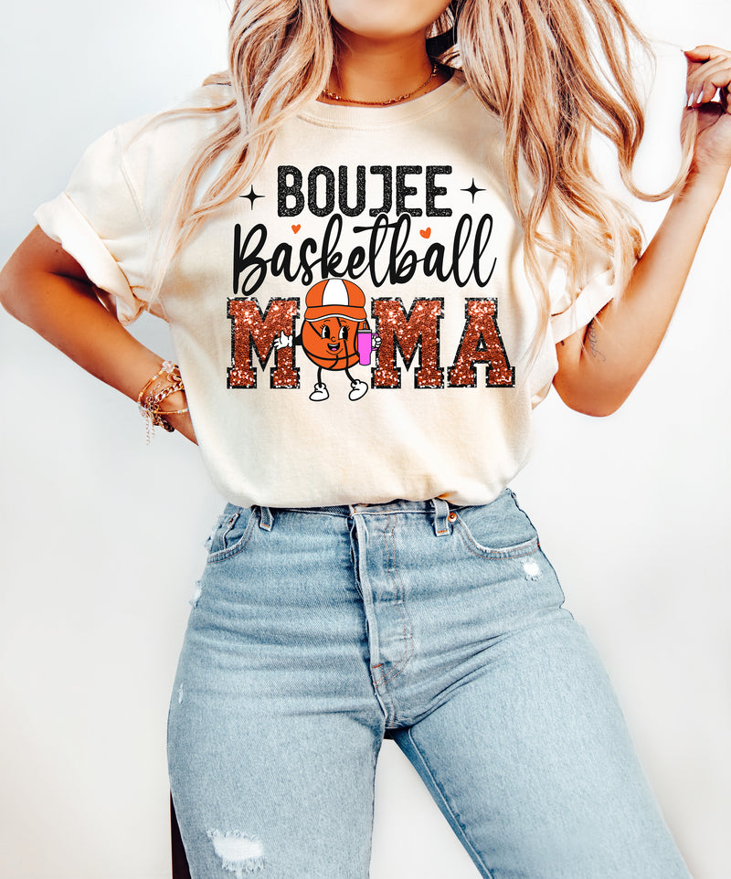 Boujee Basketball Mama - Comfort Colors Adult Tee