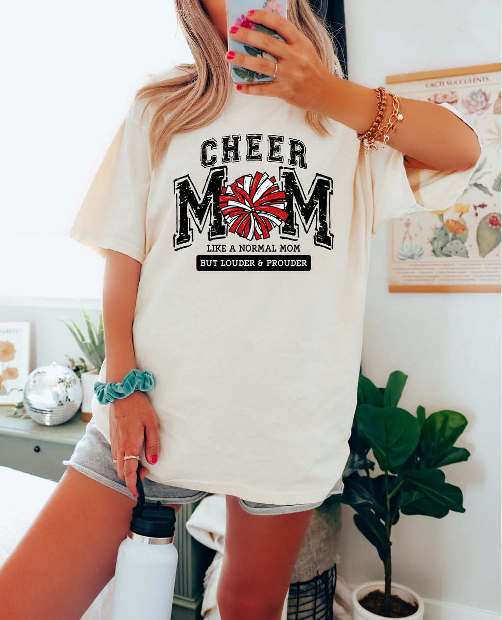 Loud Proud Cheer Mom - Comfort Colors Adult Tee