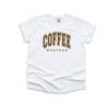 Coffee Weather - Comfort Colors Unisex Adult Tee | Brown ink