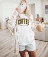 Coffee Weather - Bella + Canvas Unisex Adult Tee | Brown ink