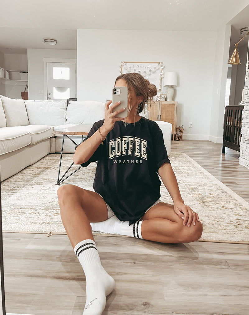 Coffee Weather - Bella + Canvas Unisex Adult Tee | Cream ink