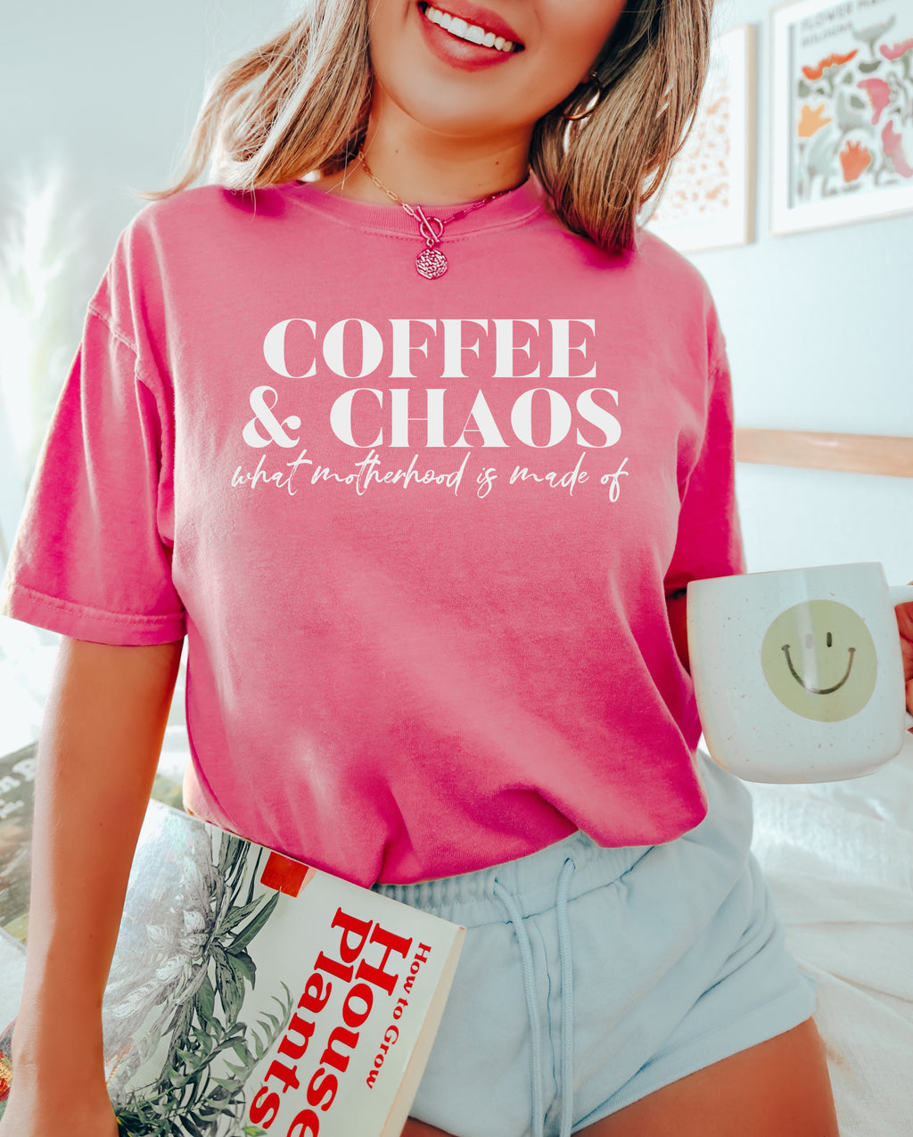 Coffee & Chaos - Comfort Colors Adult Tee
