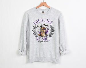 Cold like my Soul Coffee Club - Unisex Adult Fleece Pullover