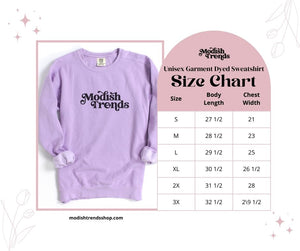 Spooky Toy Gang - Unisex Violet Garment Dyed Sweatshirt