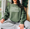 Comfy Indoorsy Cozy Homebody - Unisex Adult Fleece Sweatshirt | White ink