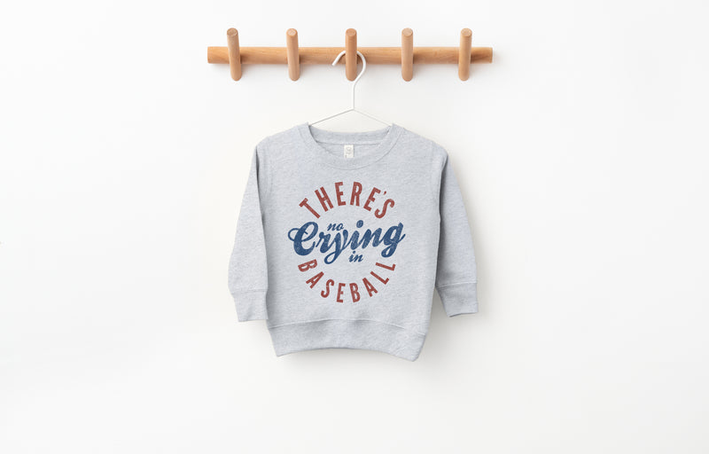 There's no Crying in Baseball - Kids Fleece Sweatshirt