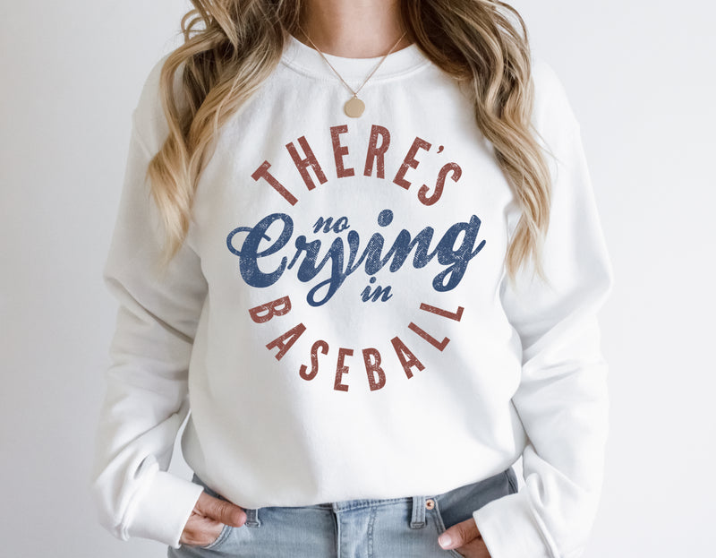 There's No Crying in Baseball - Unisex Fleece Pullover | Front Design