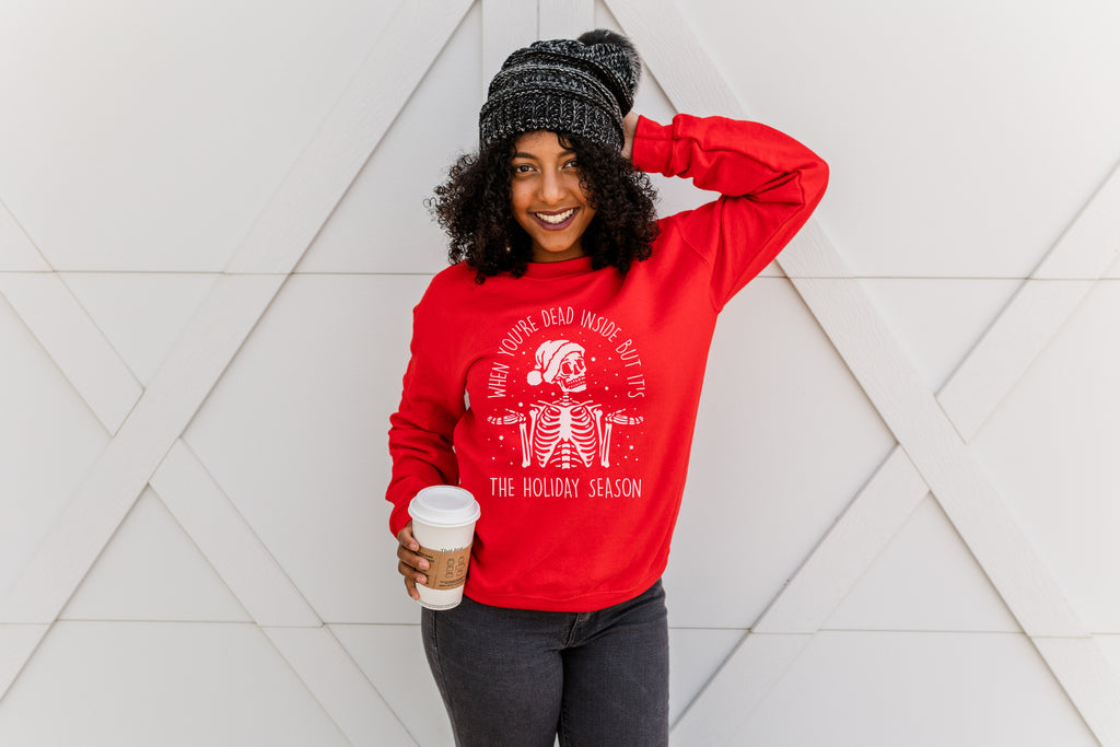 When You're Dead Inside - Unisex Adult Fleece Sweatshirt