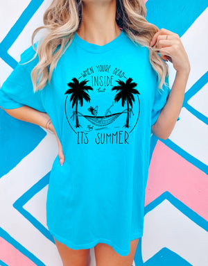 When you're Dead Inside but it's Summer - Comfort Colors Adult Tee