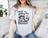 First of All, I'm a Delight - Bella + Canvas Unisex Adult Tee | Dark Grey ink