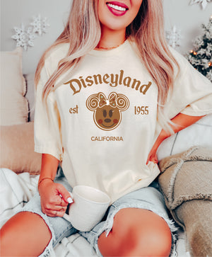 California Gingerbread Miss Mouse  - Comfort Colors Unisex Adult Tee