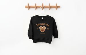 California Gingerbread Miss Mouse - Kids Fleece Sweatshirt