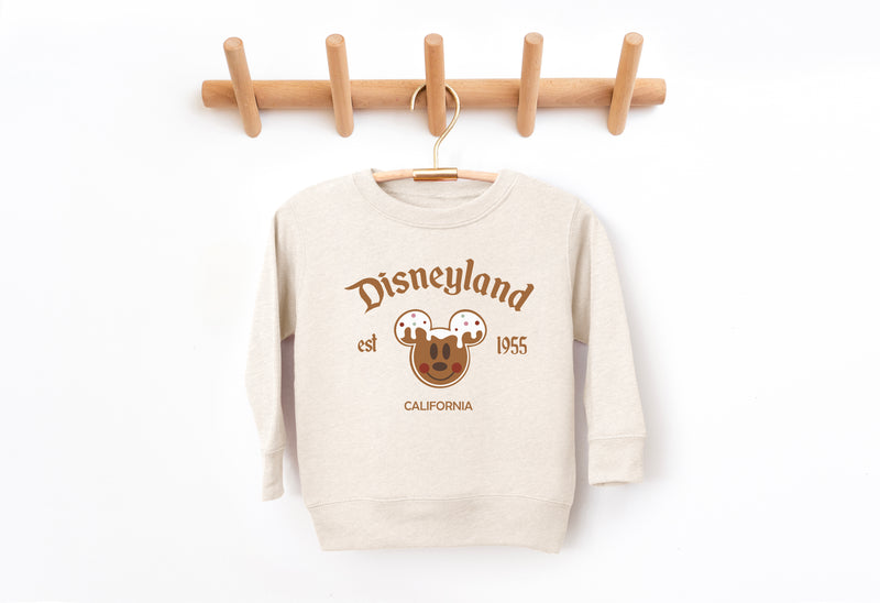 California Gingerbread Mister Mouse - Kids Fleece Sweatshirt