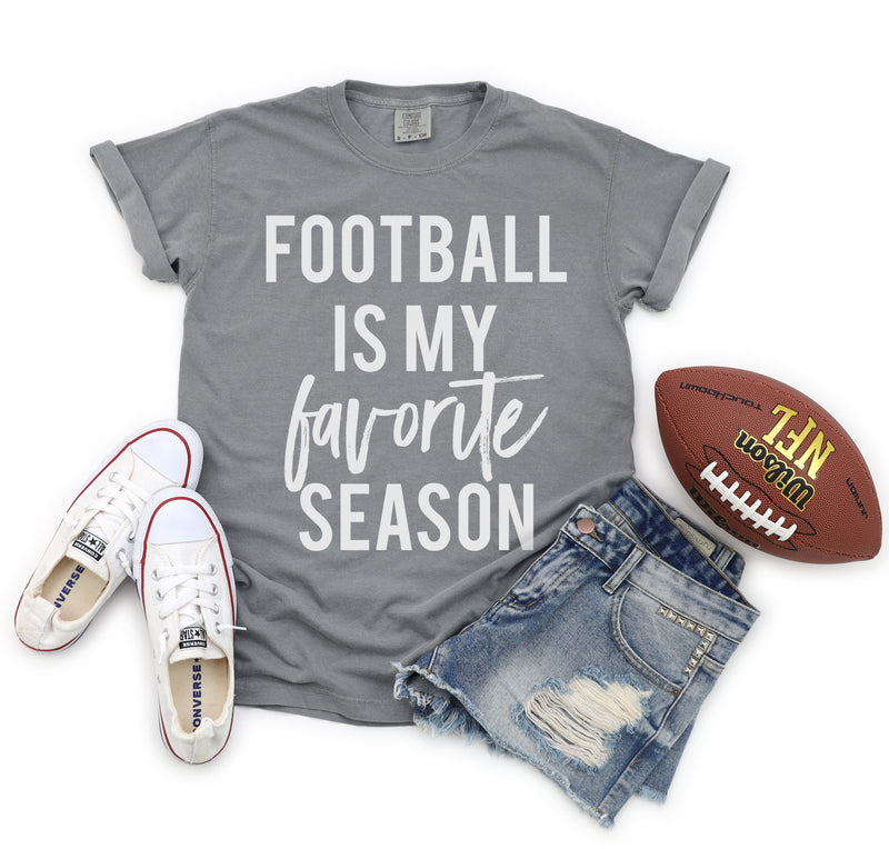 Football is my Favorite Season - Comfort Colors Unisex Tee