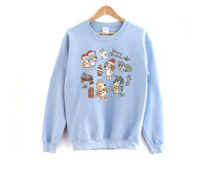 Heeler Family Christmas - Unisex Adult Fleece Sweatshirt
