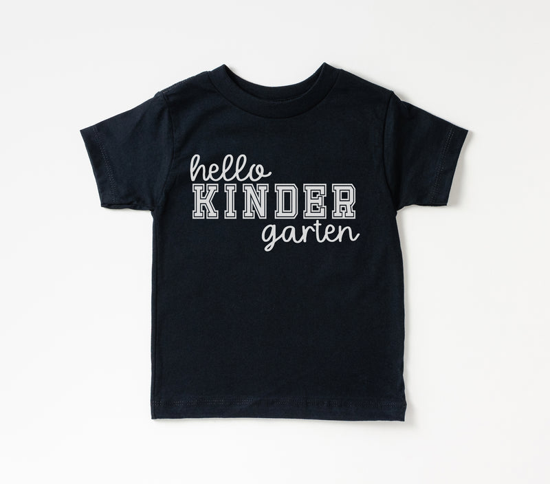 Hello Kindergarten - Kids Tee | Collegiate