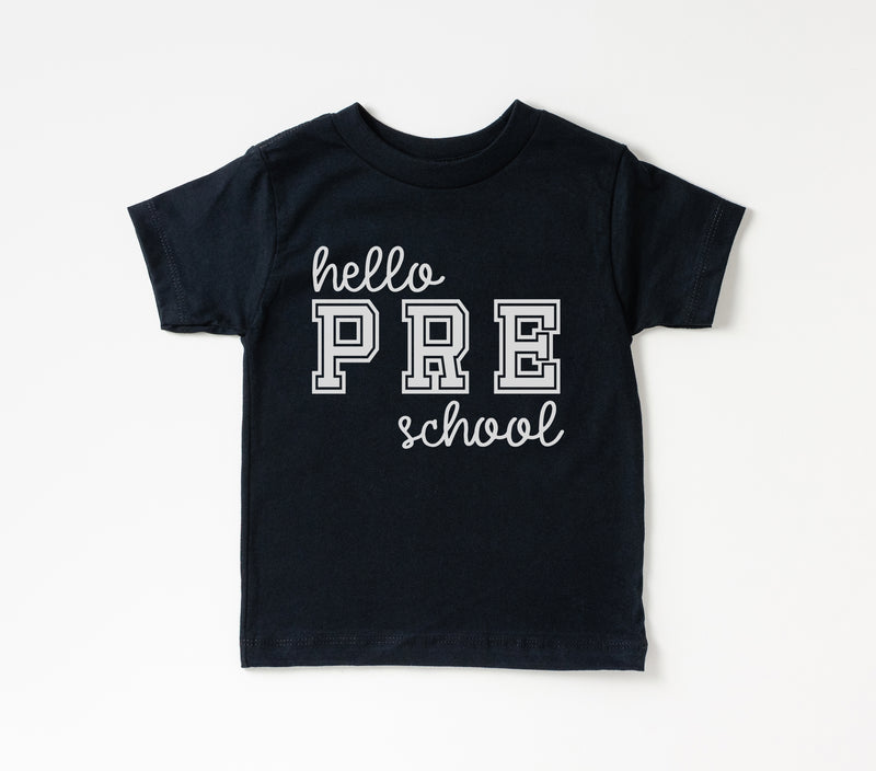 Hello Pre School - Kids Tee | Collegiate