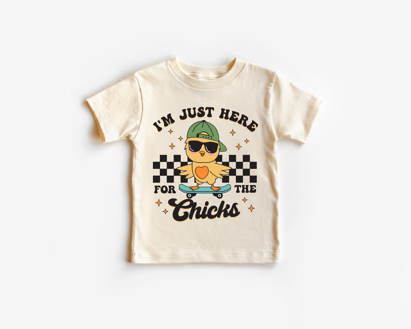 Here for the Chicks - Kids Tee