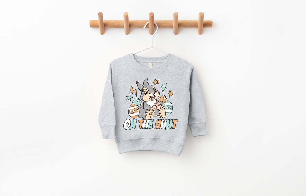 On the Hunt Bunny - Kids Fleece Sweatshirt