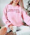 Jingle Some of the Way - Unisex Adult Fleece Sweatshirt | Red ink