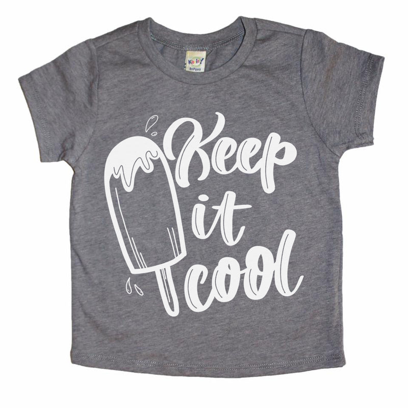 Keep It Cool - Heather Grey Kids Tee / Size 3T