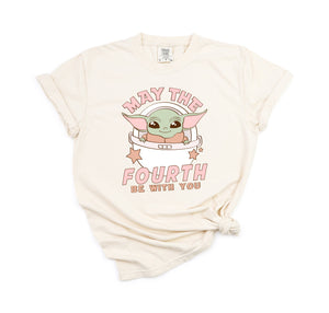 May the Fourth be with you - Comfort Colors Unisex Adult Tee | Pink