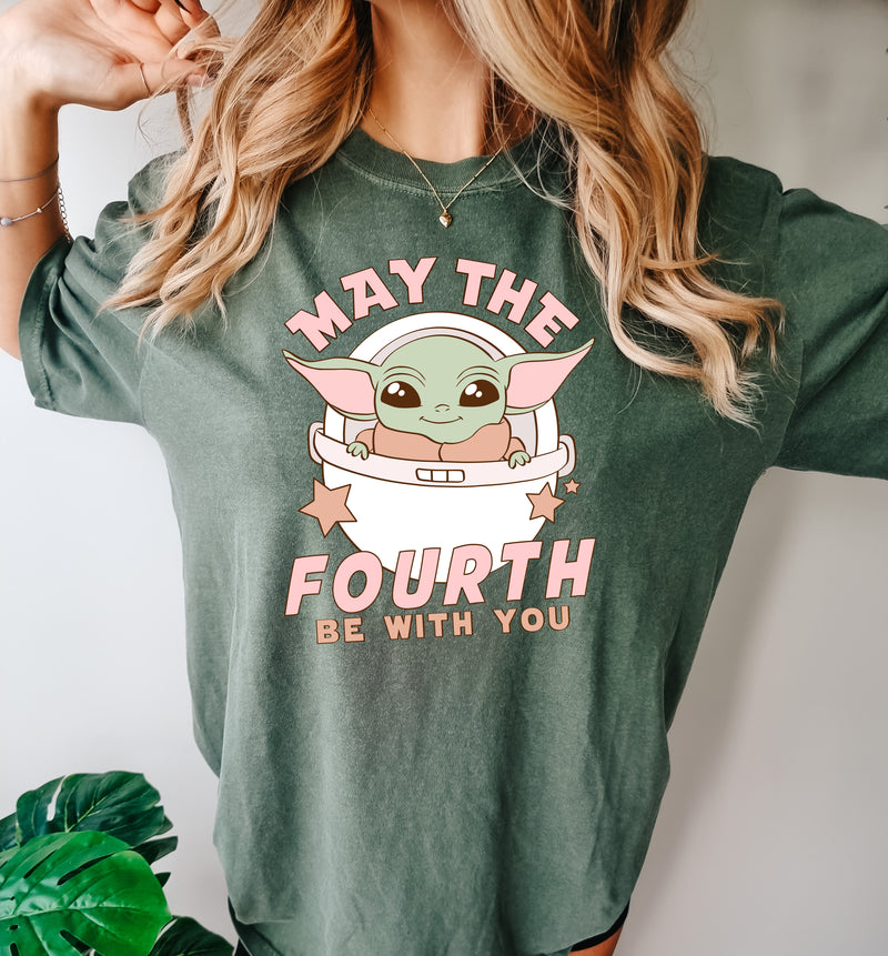 May the Fourth be with you - Comfort Colors Unisex Adult Tee | Pink