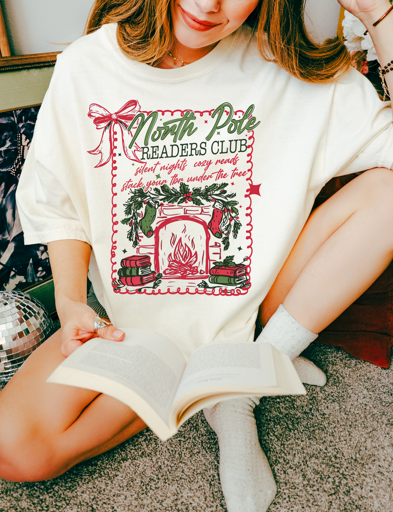North Pole Readers Club - Comfort Colors Adult Tee