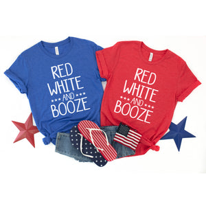Red White and Booze - Adult Unisex Tee