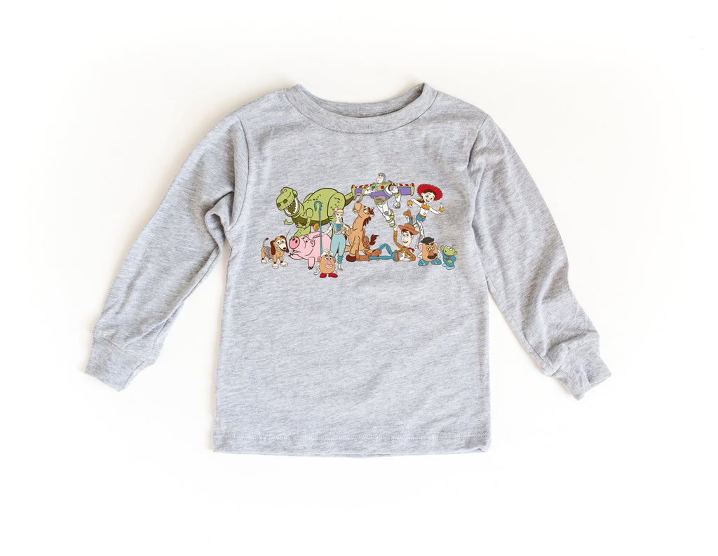 Round Up Toy Gang - Kids Long Sleeve