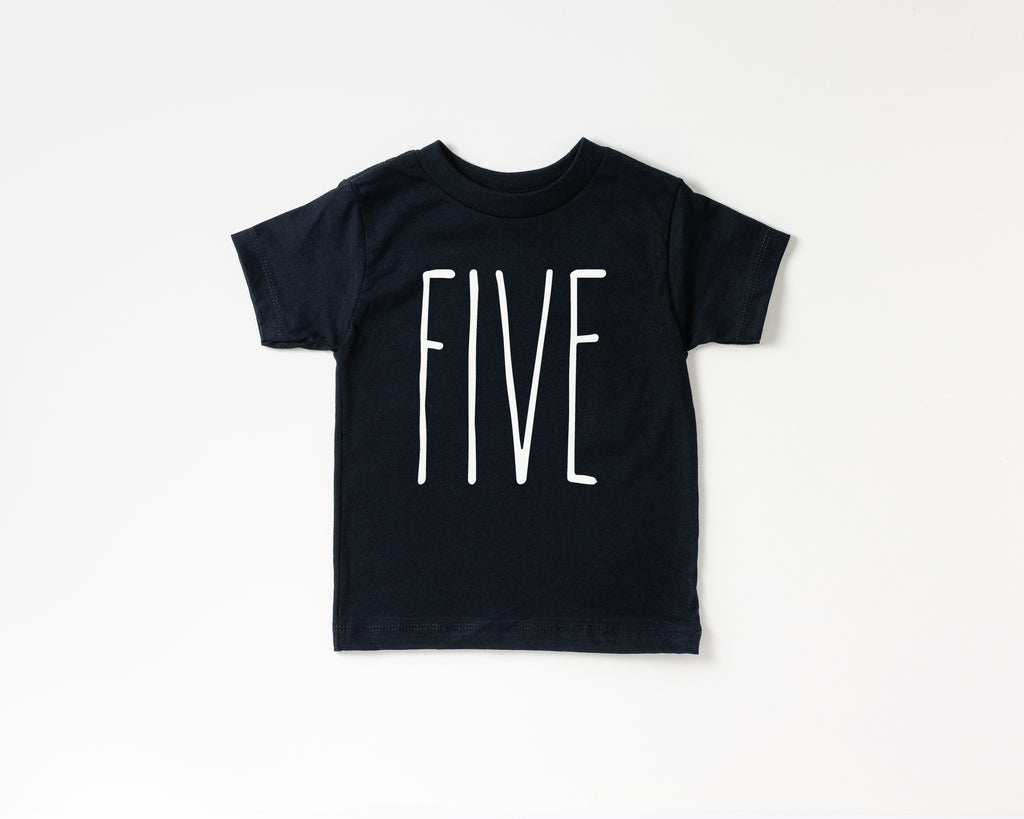 Skinny Five Birthday Shirt - Kids Tee