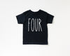 Skinny Four Birthday Shirt - Kids Tee