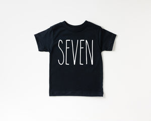 Skinny Seven Birthday Shirt - Kids Tee