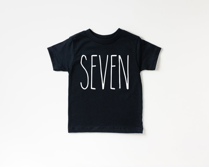 Skinny Seven Birthday Shirt - Kids Tee