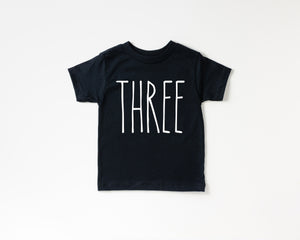 Skinny Three Birthday Shirt - Kids Tee