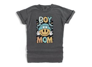 Smiley Boy Mom - Comfort Colors Adult Tee
