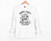 Sorry I Can't Football season - Unisex Adult Fleece Pullover | Black Text
