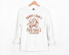 Sorry I Can't Football season - Unisex Adult Fleece Pullover | Brown Text