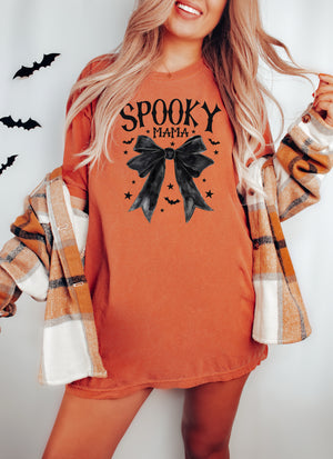 Spooky Mama Coquette - Comfort Colors Unisex Adult Tee