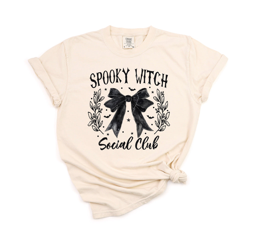 Spooky Witch Social Club - Comfort Colors Unisex Adult Tee