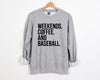 Weekends. Coffee. and Baseball - Unisex Adult Fleece Pullover